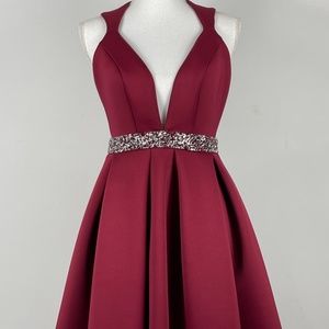 Burgundy Cocktail Dress Polyester $35 New Order